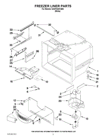 02 - Freezer Liner Parts parts for Whirlpool Refrigerator GX5FHDXVQ05 from AppliancePartsPros.com