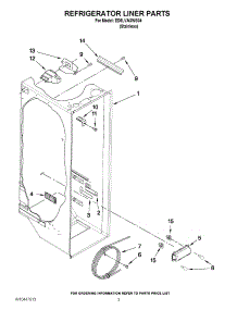 02 - Refrigerator Liner Parts parts for Whirlpool Refrigerator ED5LVAXWS04 from AppliancePartsPros.com