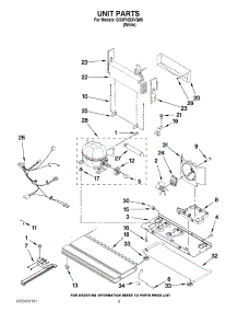 06 - Unit Parts parts for Whirlpool Refrigerator GX5FHDXVQ05 from AppliancePartsPros.com