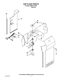 10 - Air Flow Parts parts for Whirlpool Refrigerator ED5FVGXWS08 from AppliancePartsPros.com