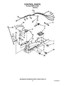 11 - Control Parts parts for Whirlpool Refrigerator ED5FVGXWS08 from AppliancePartsPros.com