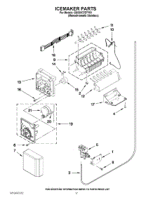 10 - Icemaker Parts parts for Whirlpool Refrigerator GSS30C7EYY01 from AppliancePartsPros.com