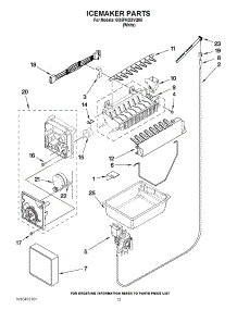 08 - Icemaker Parts parts for Whirlpool Refrigerator GX5FHDXVQ05 from AppliancePartsPros.com