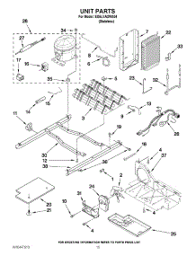 10 - Unit Parts parts for Whirlpool Refrigerator ED5LVAXWS04 from AppliancePartsPros.com