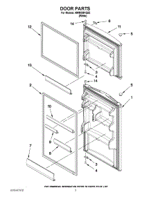 02 - Door Parts parts for Whirlpool Refrigerator NWR0001Q02 from AppliancePartsPros.com