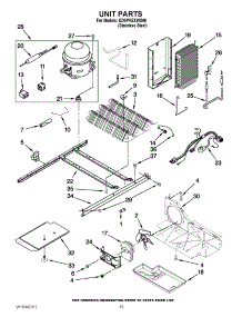 09 - Unit Parts parts for Whirlpool Refrigerator ED5PVEXWS08 from AppliancePartsPros.com