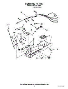 11 - Control Parts parts for Whirlpool Refrigerator ED5PVEXWS08 from AppliancePartsPros.com
