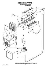 12 - Icemaker Parts parts for Whirlpool Refrigerator ED5PVEXWS08 from AppliancePartsPros.com