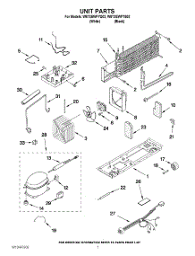 04 - Unit Parts parts for Whirlpool Refrigerator W8TXEWFYQ02 from AppliancePartsPros.com