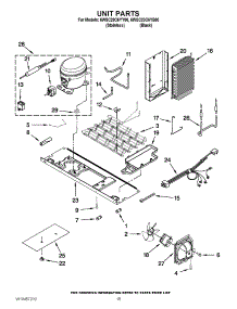 09 - Unit Parts parts for Whirlpool Refrigerator 6WSC20C6YY00 from AppliancePartsPros.com
