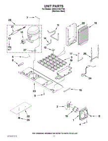07 - Unit Parts parts for Whirlpool Refrigerator 6WSC21N4YY00 from AppliancePartsPros.com