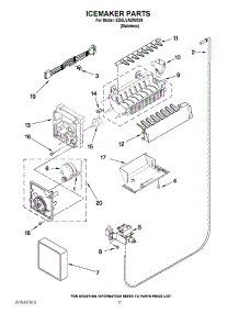 11 - Icemaker Parts parts for Whirlpool Refrigerator ED5LVAXWS04 from AppliancePartsPros.com