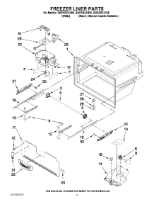 06 - Freezer Liner Parts parts for Whirlpool Refrigerator GI6FARXXB05 from AppliancePartsPros.com