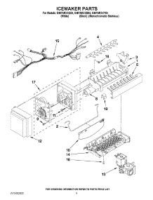 05 - Icemaker Parts parts for Whirlpool Refrigerator GI6FARXXQ04 from AppliancePartsPros.com