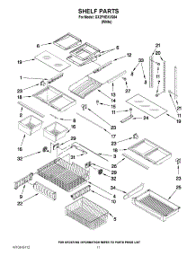 07 - Shelf Parts parts for Whirlpool Refrigerator GX2FHDXVQ04 from AppliancePartsPros.com