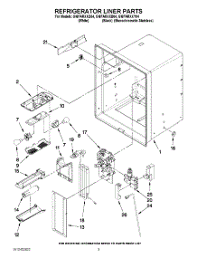 02 - Refrigerator Liner Parts parts for Whirlpool Refrigerator GI6FARXXB04 from AppliancePartsPros.com