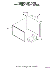 04 - Freezer Door Parts parts for Whirlpool Refrigerator WRF560SMYB00 from AppliancePartsPros.com