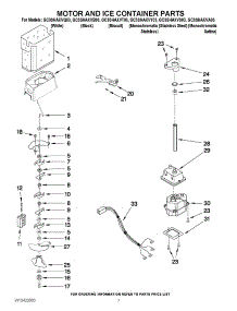 05 - Motor And Ice Container Parts parts for Whirlpool Refrigerator GC3SHAXVQ03 from AppliancePartsPros.com