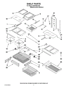 07 - Shelf Parts parts for Whirlpool Refrigerator GX2FHDXVY06 from AppliancePartsPros.com