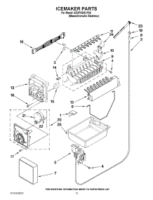 08 - Icemaker Parts parts for Whirlpool Refrigerator GX2FHDXVY06 from AppliancePartsPros.com