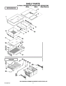 03 - Shelf Parts parts for Whirlpool Refrigerator WRF560SFYM00 from AppliancePartsPros.com