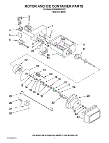 04 - Motor And Ice Container Parts parts for Whirlpool Refrigerator 6GD5SHGXSS07 from AppliancePartsPros.com