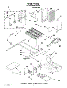 08 - Unit Parts parts for Whirlpool Refrigerator 6GD5SHGXSS07 from AppliancePartsPros.com