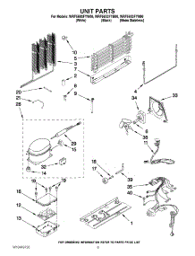 06 - Unit Parts parts for Whirlpool Refrigerator WRF560SFYW00 from AppliancePartsPros.com