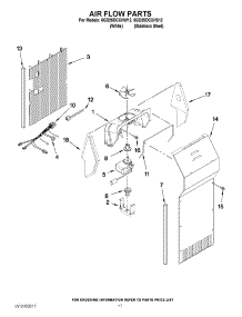 10 - Air Flow Parts parts for Whirlpool Refrigerator 6GD25DCXHW12 from AppliancePartsPros.com