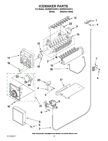 12 - Icemaker Parts parts for Whirlpool Refrigerator 6GD25DCXHW12 from AppliancePartsPros.com