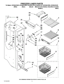 04 - Freezer Liner Parts parts for Whirlpool Refrigerator GC3SHAXVS03 from AppliancePartsPros.com