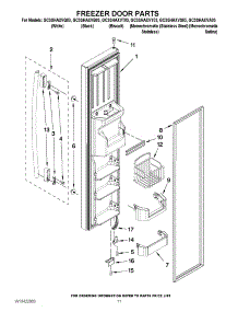 07 - Freezer Door Parts parts for Whirlpool Refrigerator GC3SHAXVS03 from AppliancePartsPros.com