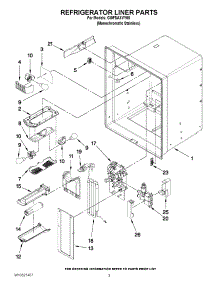 02 - Refrigerator Liner Parts parts for Whirlpool Refrigerator GI0FSAXVY08 from AppliancePartsPros.com