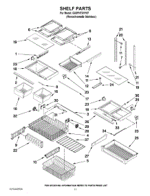 07 - Shelf Parts parts for Whirlpool Refrigerator GX5FHTXVY07 from AppliancePartsPros.com