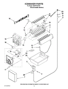 08 - Icemaker Parts parts for Whirlpool Refrigerator GX5FHTXVY07 from AppliancePartsPros.com