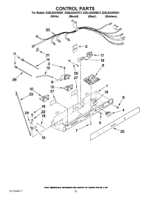 12 - Control Parts parts for Whirlpool Refrigerator ED5LHAXWT01 from AppliancePartsPros.com