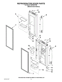 07 - Refrigerator Door Parts parts for Whirlpool Refrigerator GI0FSAXVY08 from AppliancePartsPros.com