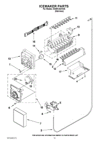 10 - Icemaker Parts parts for Whirlpool Refrigerator GS2KVAXVS03 from AppliancePartsPros.com