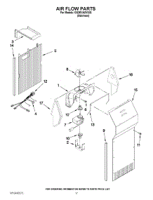 11 - Air Flow Parts parts for Whirlpool Refrigerator GS2KVAXVS03 from AppliancePartsPros.com