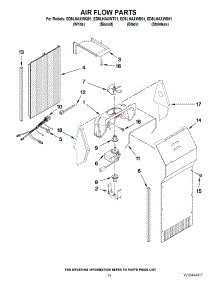 09 - Air Flow Parts parts for Whirlpool Refrigerator ED5LHAXWB01 from AppliancePartsPros.com