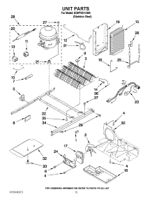 09 - Unit Parts parts for Whirlpool Refrigerator ED5PVEXVS05 from AppliancePartsPros.com