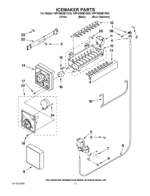 07 - Icemaker Parts parts for Whirlpool Refrigerator WRF560SEYM00 from AppliancePartsPros.com