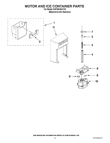 05 - Motor And Ice Container Parts parts for Whirlpool Refrigerator GSF26C4EXY03 from AppliancePartsPros.com