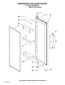 06 - Refrigerator Door Parts parts for Whirlpool Refrigerator GSF26C4EXY03 from AppliancePartsPros.com