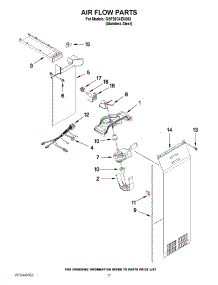11 - Air Flow Parts parts for Whirlpool Refrigerator GSF26C4EXS03 from AppliancePartsPros.com