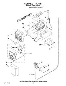 10 - Icemaker Parts parts for Whirlpool Refrigerator GSF26C4EXY03 from AppliancePartsPros.com