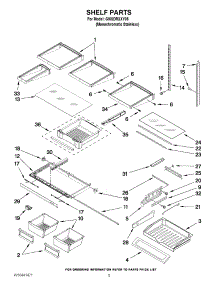 03 - Shelf Parts parts for Whirlpool Refrigerator GI6SDRXXY05 from AppliancePartsPros.com