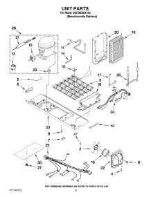 09 - Unit Parts parts for Whirlpool Refrigerator GSF26C5EXY03 from AppliancePartsPros.com