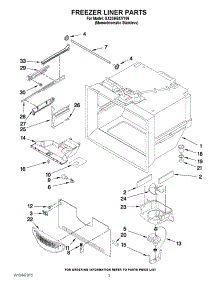 02 - Freezer Liner Parts parts for Whirlpool Refrigerator GX2SHBXVY06 from AppliancePartsPros.com