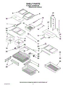 07 - Shelf Parts parts for Whirlpool Refrigerator GX2SHBXVY06 from AppliancePartsPros.com